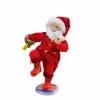 Northlight 12" Red And White Santa Claus Standing On Pepsi-Cola Bottle Cap Christmas Figurine