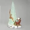 Roman 17.5" LED Musical Tree With Santa And Reindeer Figurine