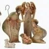Roman 10-Piece White And Gold Christmas Nativity Figurine 8.5"