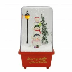 Northlight 11.5" Musical Snowmen Friends Christmas Snow Globe Glittering Snow Dome