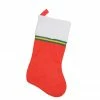 Northlight 16.25" Traditional Red And White Christmas Stocking With Ribbon Trim