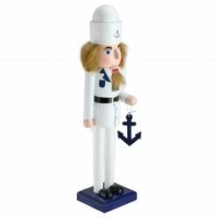 Northlight 15" White And Blue Navy Sailor With Anchor Wooden Christmas Nutcracker -Northlight Shop 5z64i7ajnlorqlibbfm53ib5cbvtvlym 88474.1664293228