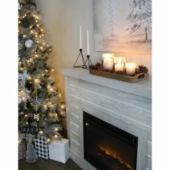 Auldhome Design AuldHome Hurricane Lamp Candle Holders (Set Of 3); Glass Decorative Lantern Candle Covers -Northlight Shop 651174978536 3 58231.1665582124