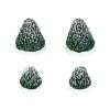 Department 56 Set Of 4 Green Tudor Gardens Topiaries Accessory 1.5"