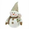 Northlight 20" Brown And White Snowman With Snowshoes Christmas Tabletop Decor