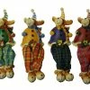 CC Christmas Decor Club Pack Of 144 Plaid Shelf Sitting Reindeer Christmas Figures 5"