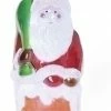 Roman 12" Red And White LED Lighted Color Changing Santa Claus In Chimney Christmas Figure