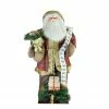 Northlight 8' Green And Red LED Lighted Inflatable Musical Santa Claus Christmas Figurine With Gift Bag