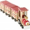 BRUBAKER Reusable Wooden Advent Calendar To Fill - Red Locomotive With 24 Doors - DIY Christmas Calendar 18.70 X 3.74 X 5.51 Inches