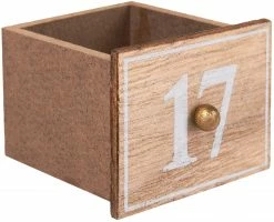 BRUBAKER Reusable Wooden Advent Calendar To Fill - Flying Santa Claus With LED Lighting - DIY Christmas Calendar 13.98 X 2.36 X 10.63 Inches -Northlight Shop AdventCalendar PETZ171990 4251219621357.2500.003 23927.1633721523