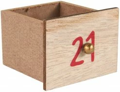 BRUBAKER Reusable Wooden Advent Calendar To Fill - Santa Claus In The Forest With LED Lighting - DIY Christmas Calendar 13.98 X 2.36 X 10.63 Inches -Northlight Shop AdventCalendar PETZ200286 4251219627595.2500.003 36412.1633721571
