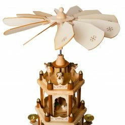BRUBAKER Wooden Christmas Pyramid - 18 Inches - 3 Tier Carousel - Nativity Play - Designed In Germany 8 BRUBAKER Wooden Christmas Pyramid - 18 Inches - 3 Tier Carousel - Nativity Play - Designed In Germany -Northlight Shop Pyramid 4043.00 brown 4260211297620.1500.002 02372.1633637439