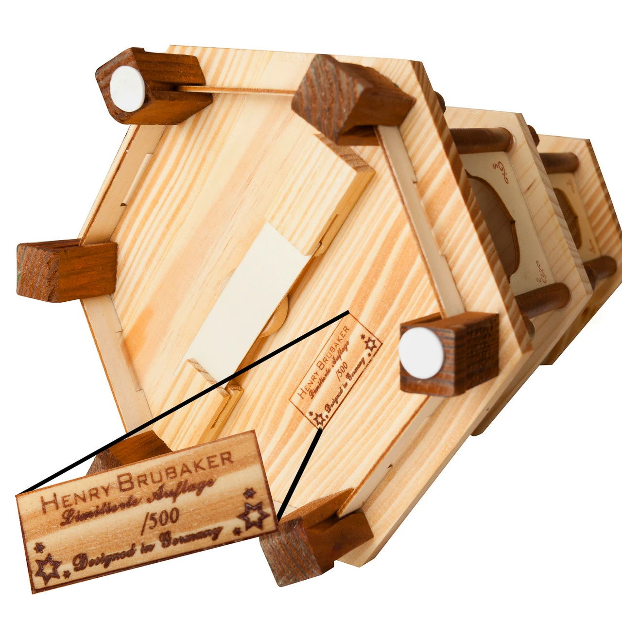 BRUBAKER Wooden Christmas Pyramid - 18 Inches - 3 Tier Carousel - Nativity Play - Designed In Germany 5 BRUBAKER Wooden Christmas Pyramid - 18 Inches - 3 Tier Carousel - Nativity Play - Designed In Germany - Image 5