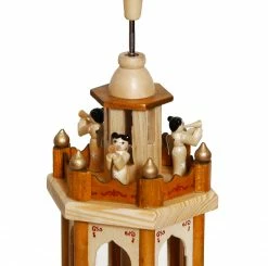 BRUBAKER Christmas Pyramid - 24 Inches - 4 Tier Carousel With 6 Candle Holders And Hand Painted Figurines - Designed In Germany -Northlight Shop Pyramid 60er brown 4260245647514.1600.002 88119.1633636829