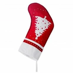 Allstate 22" Red And White Embroidered Tree With Rhinestones Christmas Stocking -Northlight Shop allstate xa1280 re wh 3 50703.1600045965