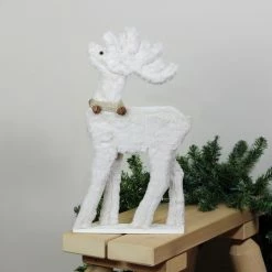 Allstate 17.5" Beige Plush Standing Reindeer Christmas Figurine With Jingle Bells -Northlight Shop allstate xak857 be styled 29057.1588405745
