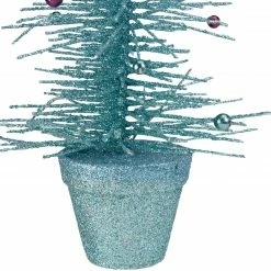Allstate 11" Potted Glittered Spike Tabletop Artificial Christmas Tree – Unlit -Northlight Shop allstate xat530 tq 3 11316.1595942363