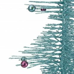 Allstate 16" Whimsical Turquoise Glittered Spike Table Tree - Unlit -Northlight Shop allstate xat532 tq 2 00903.1664900437