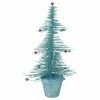 Allstate 16" Whimsical Turquoise Glittered Spike Table Tree - Unlit
