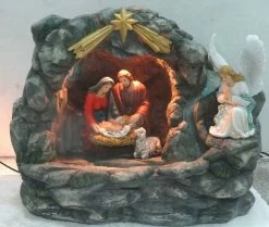 Northlight 18.5" Holy Family And Angel Religious Nativity Fountain With Lamp Tabletop Christmas Decoration -Northlight Shop bhbdgrihucxj698wfcdskd23crga5sv8 65430.1588870110