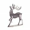 Melrose 19" Gray And Silver Buck Reindeer Christmas Tabletop Figurine