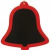 Raz 13.5" Black And Red Country Rustic Bell Shaped Christmas Ornament