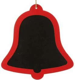Raz 13.5" Black And Red Country Rustic Bell Shaped Christmas Ornament