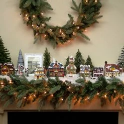 Northlight 6.5" White LED Lighted Cottage House Christmas Village Decoration 8 Northlight 6.5" White LED Lighted Cottage House Christmas Village Decoration -Northlight Shop christmas village 25559.1665610431