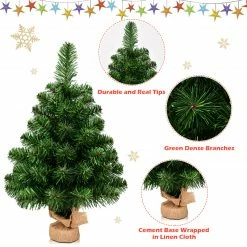 Costway 2Ft Season Decoration PVC Artificial Small Christmas Tree -Northlight Shop cm2072110246 93339.1666106659
