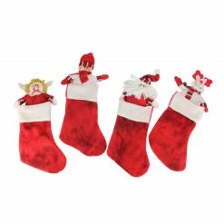 CMI Pack Of 10 Red Christmas Stocking And Gift Bag Set 14.5" -Northlight Shop cmi 22101 1201 32957.1588350476