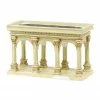 Department 56 7" Ivory And White Tudor Gardens Pavilion Tabletop Decor
