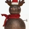 Roman 18" Metallic Brown And Red Musical Reindeer Christmas Tabletop Figurine