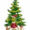 Department 56 5.5" Green And Yellow Dr. Seuss The Grinch Welcome Christmas Tabletop Decor