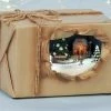 Roman 6" Brown And White LED Lighted Musical Amusement Scenic Tabletop Christmas Package