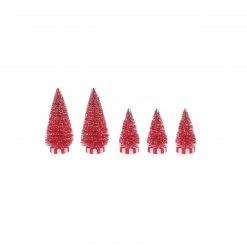 Department 56 Dept 56 Set Of 5 Candy Base Sisal Christmas Trees
