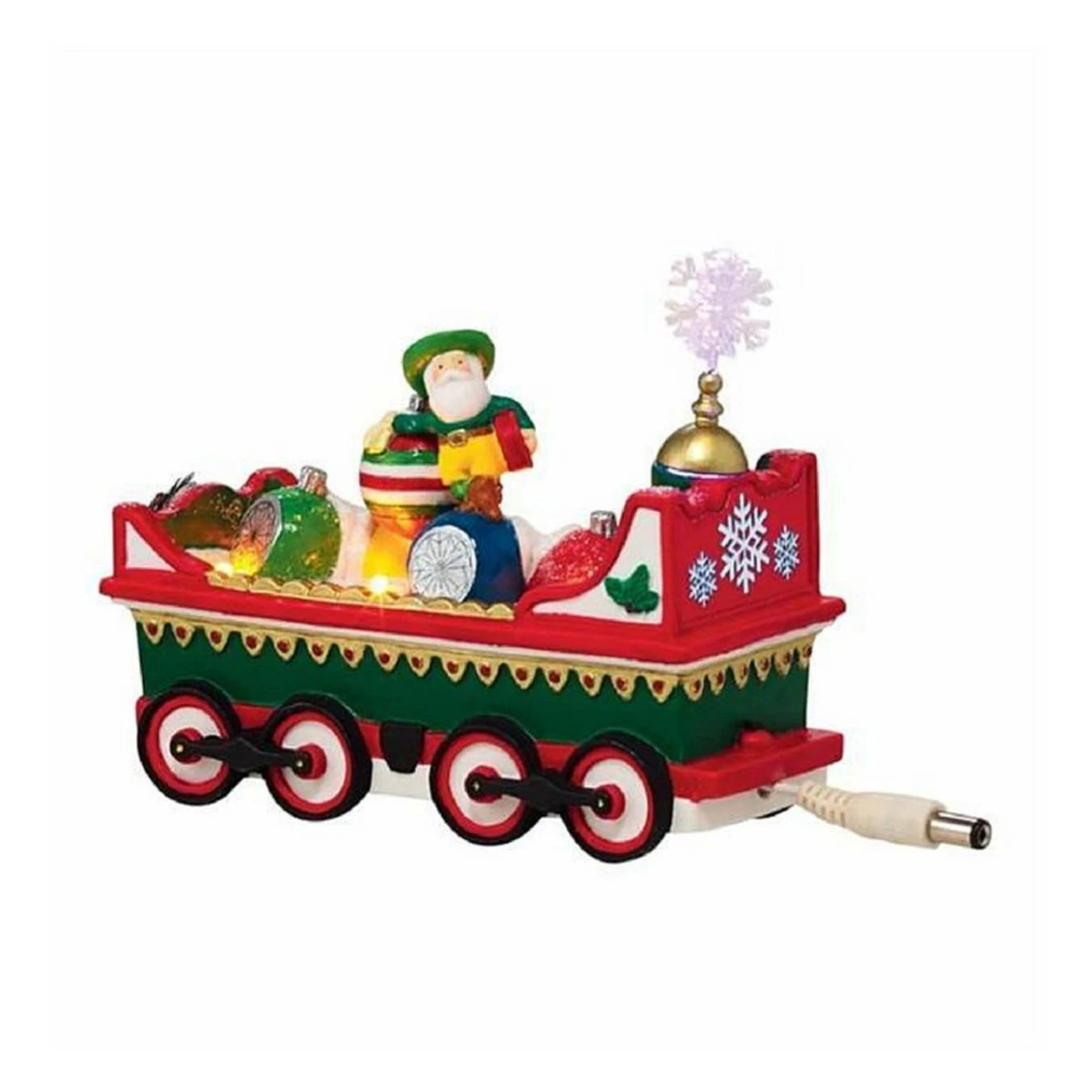 Department 56 5.5" Red And Yellow LED Santa Claus Tabletop Figurine 2 Department 56 5.5" Red And Yellow LED Santa Claus Tabletop Figurine - Image 2