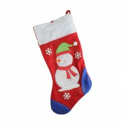 Dyno 19'' Red And Blue Plush Cuff Snowman Christmas Stocking -Northlight Shop dyno 1207060 1 3 80254.1599787104