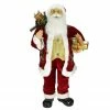 Northlight 36" Holly Berry Santa Claus With Presents And Gift Bag Christmas Figure