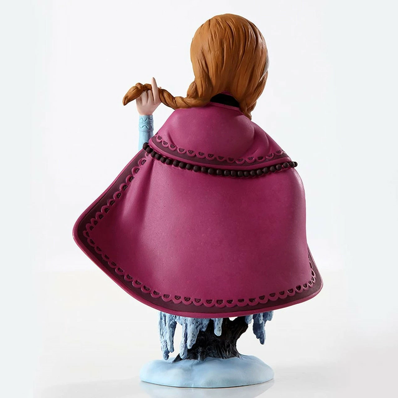 Enesco 7" Blue And Burgundy Red Frozen Anna Christmas Tabletop Figurine 3 Enesco 7" Blue And Burgundy Red Frozen Anna Christmas Tabletop Figurine - Image 3