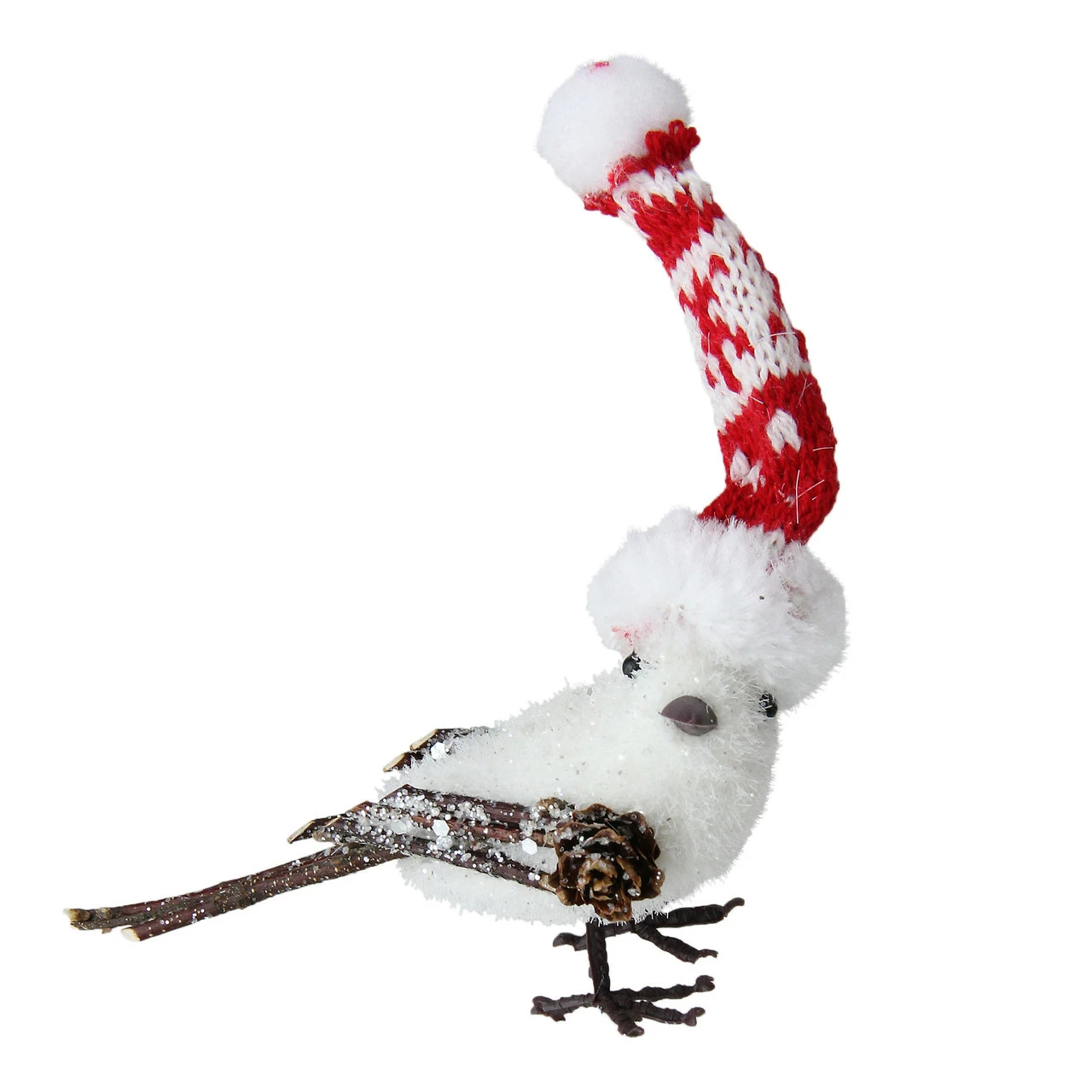 Northlight 4.75" Winter Bird In Nordic Hat With Twig Legs And Wings Christmas Decoration 1 Northlight 4.75" Winter Bird In Nordic Hat With Twig Legs And Wings Christmas Decoration