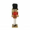 Northlight 14" Red And Gold Plush Teddy Bear Soldier Christmas Nutcracker