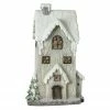 Northlight 19" Ivory And Brown LED Lighted Battery Operated 2 Story House Christmas Decor