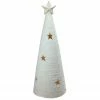 Northlight 25.5" White LED Lighted Tree With Star Cutout Christmas Tabletop Decor