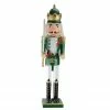Northlight 24" Green And Gold Christmas Nutcracker King With Sword