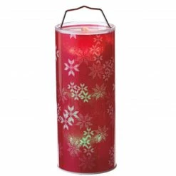Midwest 24" Red And White Lighted Snowflake Hanging LED Color Changing Christmas Lantern