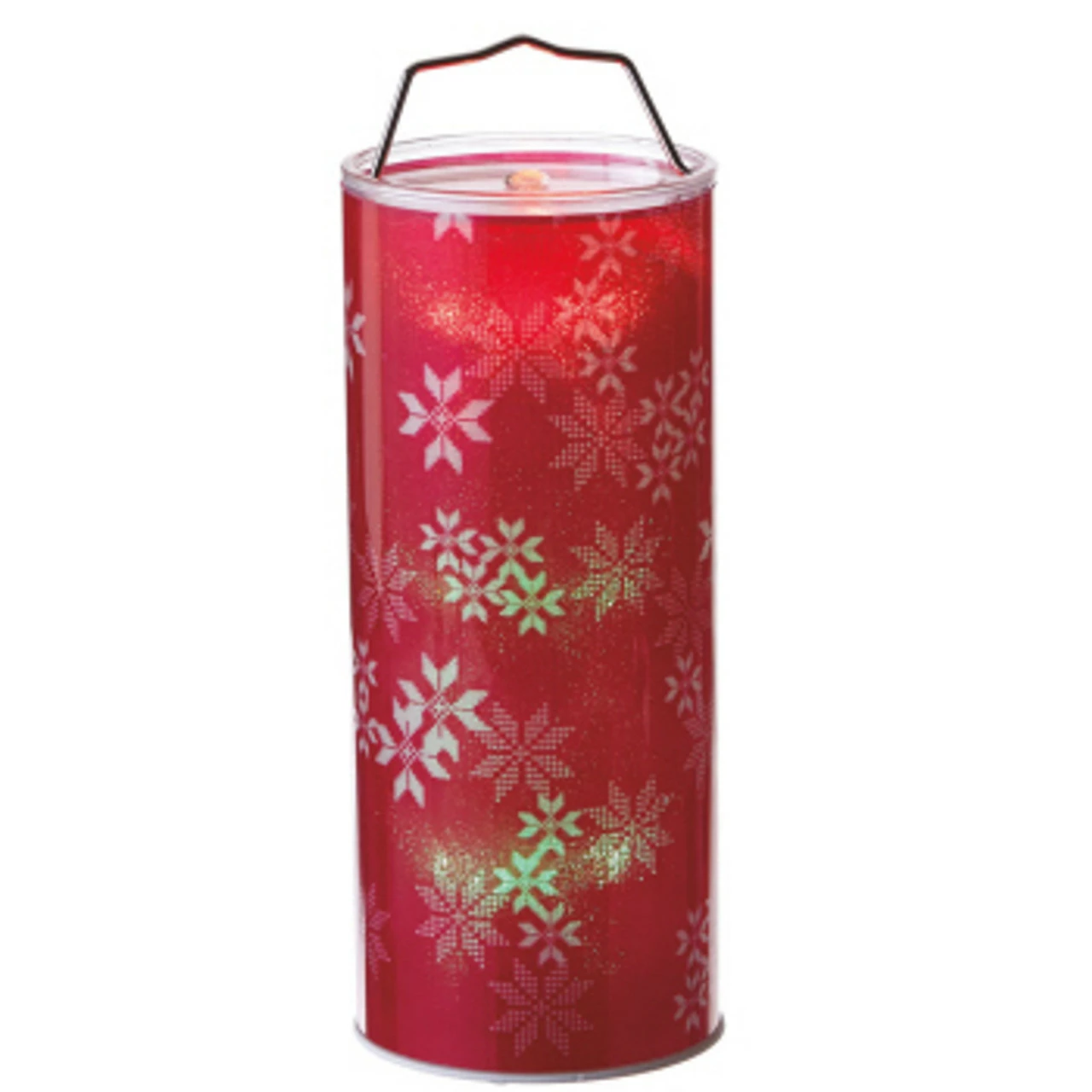 Midwest 24" Red And White Lighted Snowflake Hanging LED Color Changing Christmas Lantern 1 Midwest 24" Red And White Lighted Snowflake Hanging LED Color Changing Christmas Lantern