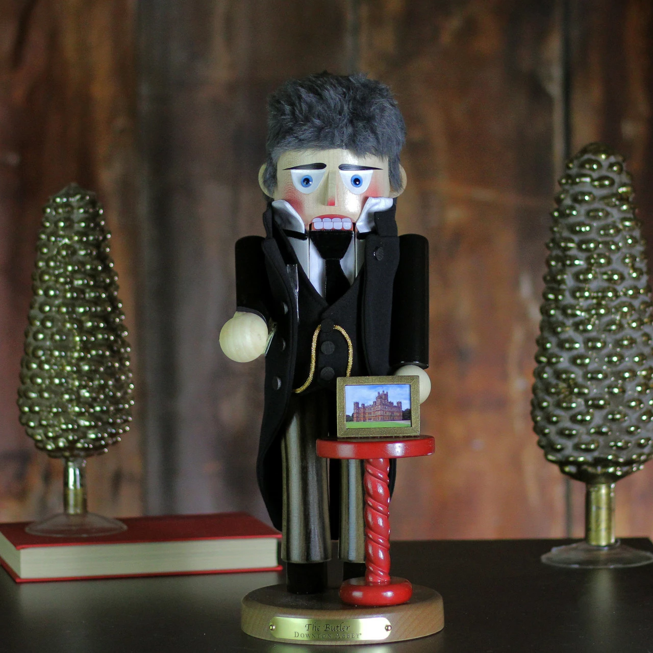 Kurt Adler 16" Black And Gray Abbey Butler Collectible Christmas Nutcracker Figurine 3 Kurt Adler 16" Black And Gray Abbey Butler Collectible Christmas Nutcracker Figurine - Image 3