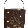 Sterling International Inc 12.5" Pre-Lit Brown Shimmering Battery Operated LED Santa Claus Christmas Lantern