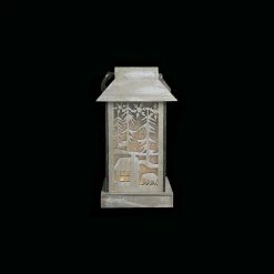 Diva At Home 9.5" Lighted Wooden Bear Silhouette Lantern Christmas Decoration -Northlight Shop gerson 2424950a 3 58014.1588369197