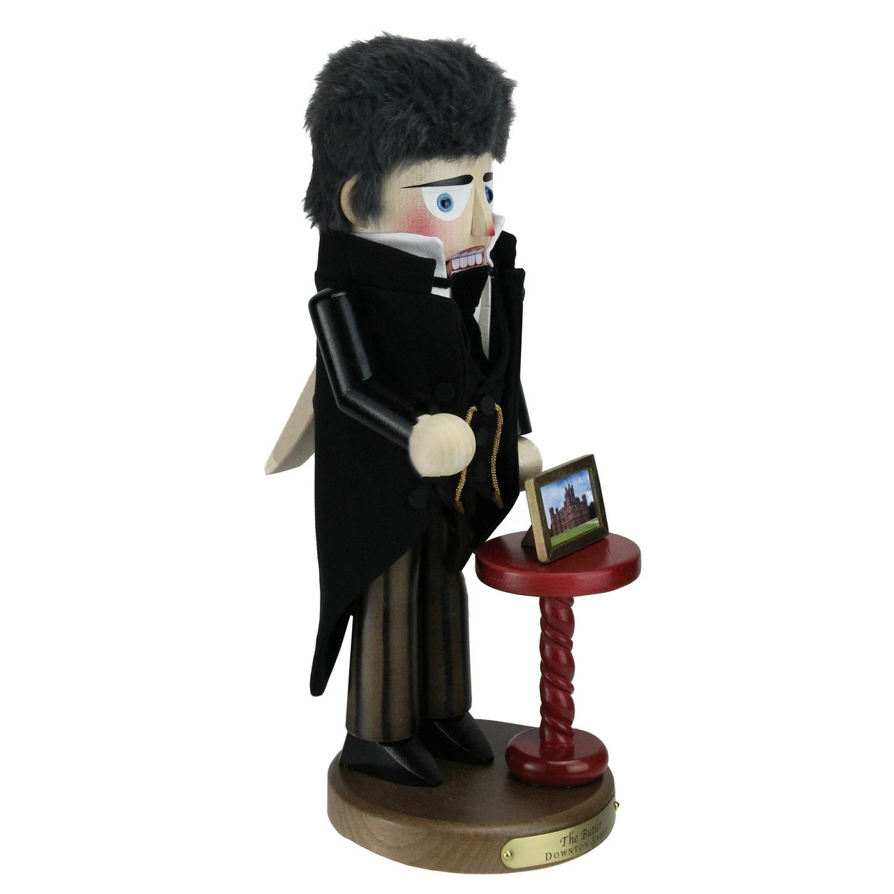 Kurt Adler 16" Black And Gray Abbey Butler Collectible Christmas Nutcracker Figurine 2 Kurt Adler 16" Black And Gray Abbey Butler Collectible Christmas Nutcracker Figurine - Image 2